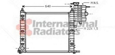 VAN WEZEL 30002216 -  Радиатор, охлаждение двигателя